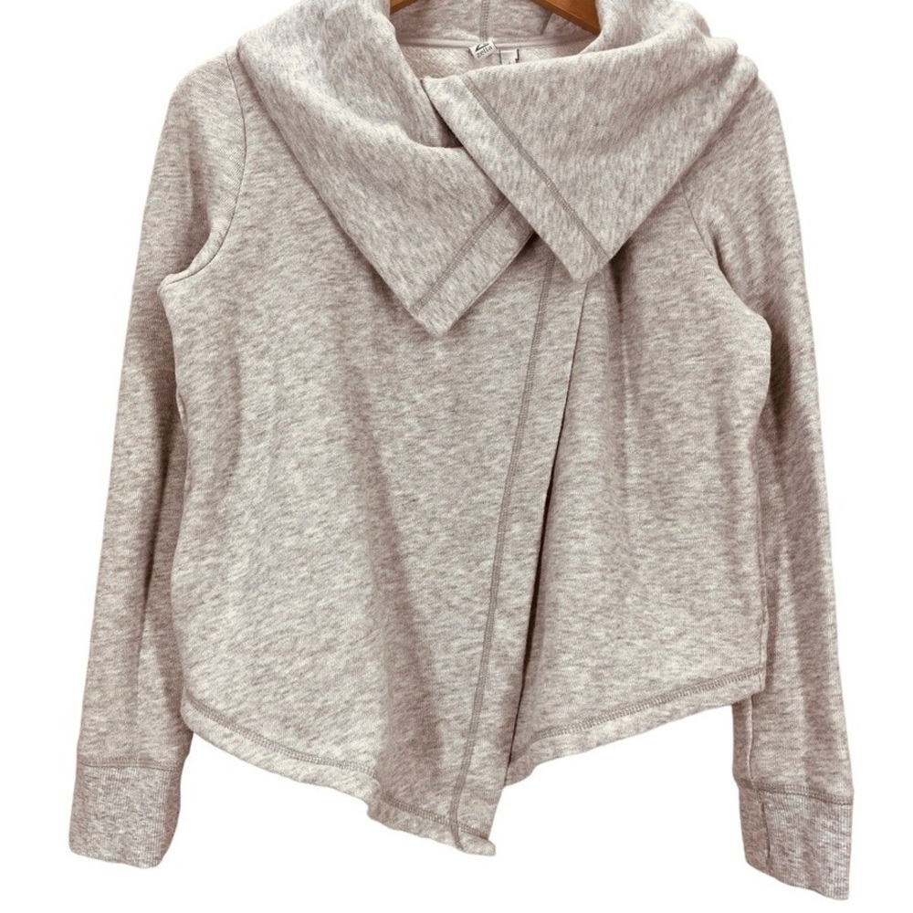 Zella Heather Gray Wrap Sweatshirt